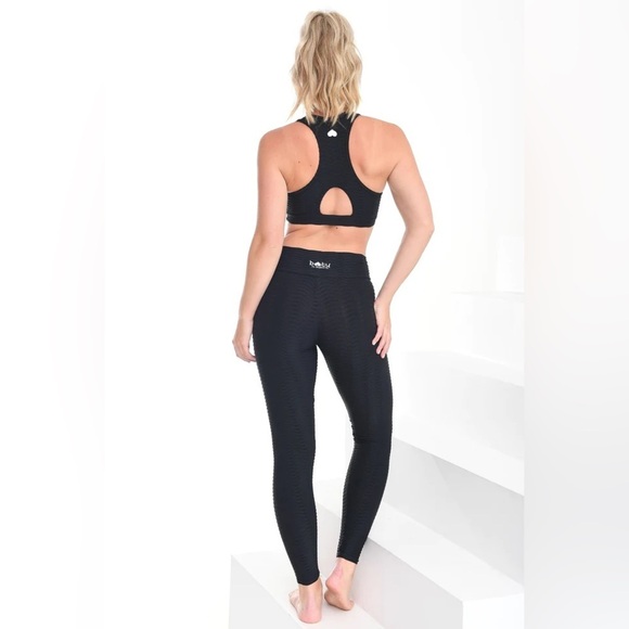 Booty by Brabants CROCO SKIN SEAMLESS LEGGINGS BLACK - Picture 1 of 6